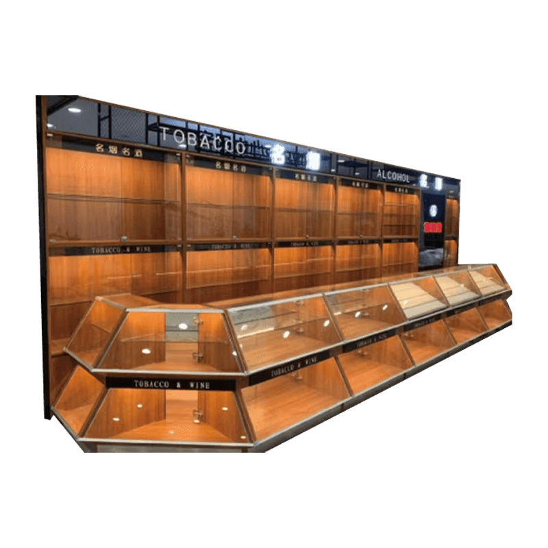 우아한 파노라마 담배 및 와인 캐비닛